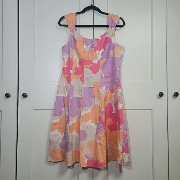 London Style Fit And Flare Dress, Sizs 14 - Picture 9 of 11